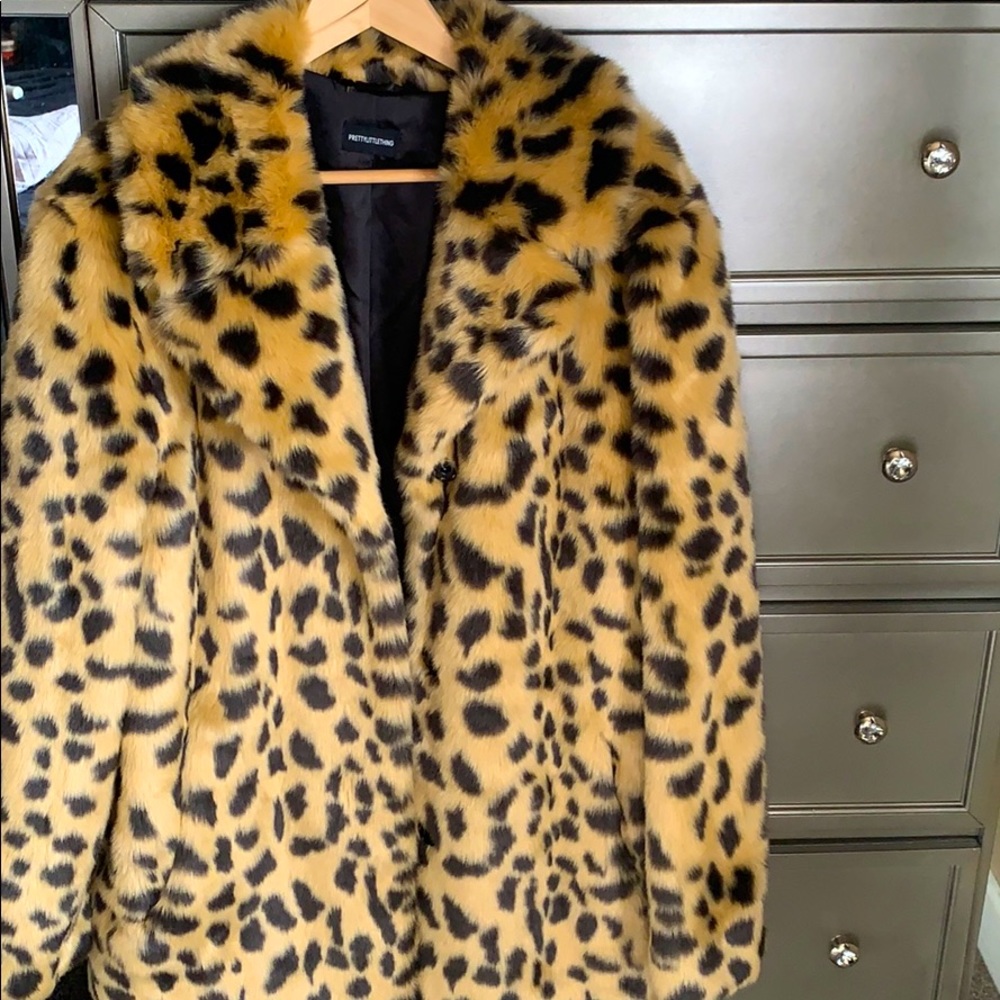 Leopard fur coat